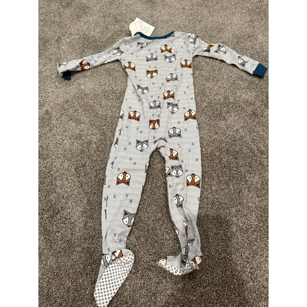 Lamaze Organic 2T Footed Sleeper One Piece NWT Fox Print - Picture 4 of 5